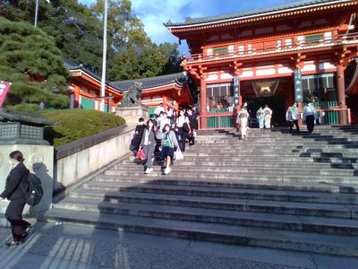 八坂神社楼門付近